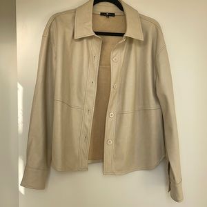 7 For All Mankind Vegan Leather Shirt